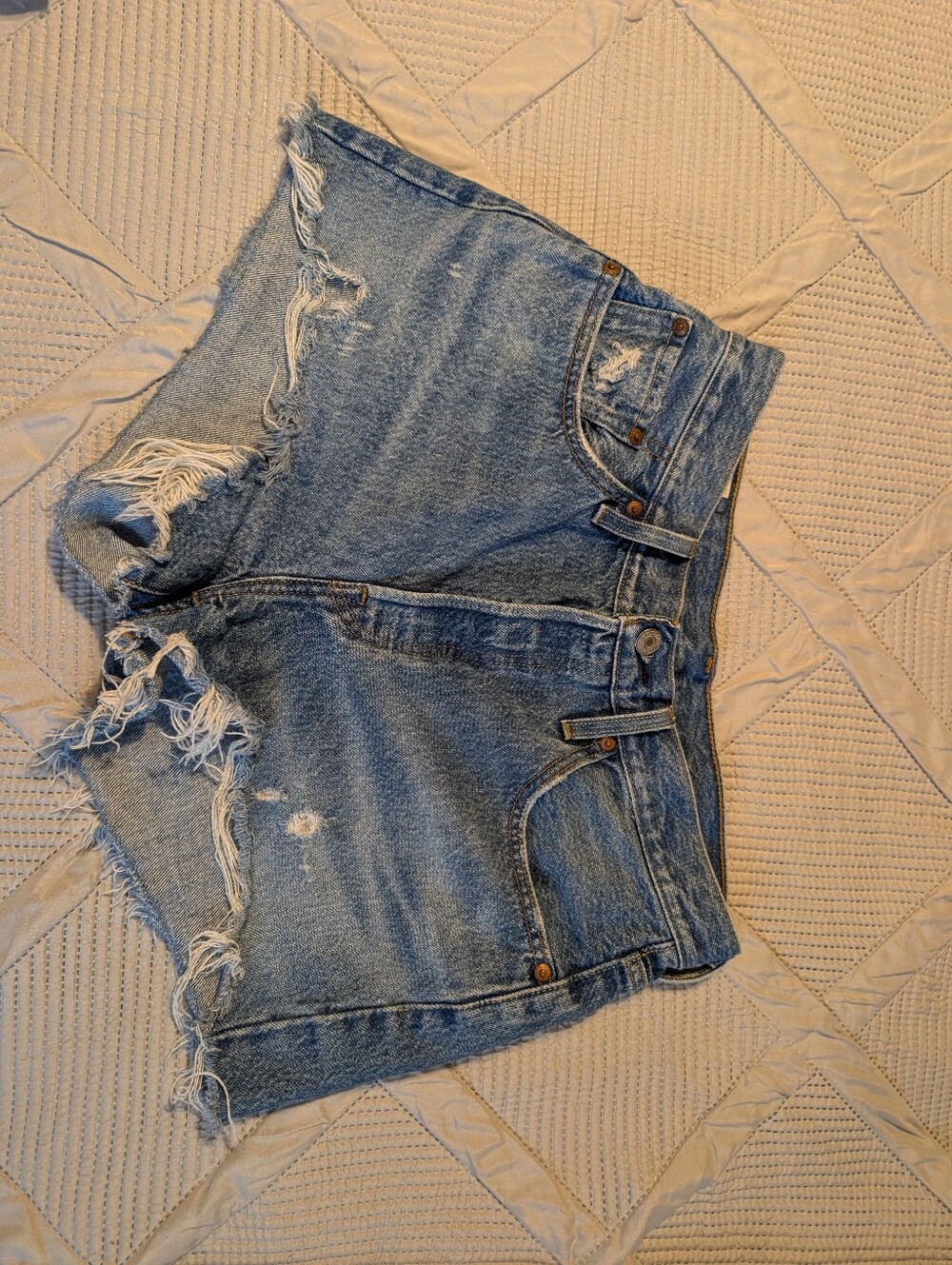 ☀️🍓🍉Levi's 501 Ripped Denim Shorts